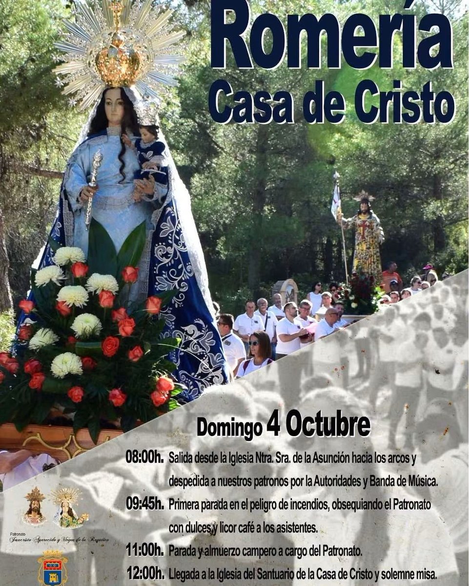 veronicadoval's tweet photo. Los Domingos de Otoño traen espirualidad y naturaleza 🌿. Mañana Domingo 4 Octubre, en la histórica y turistica #Moratalla norte #RegióndeMurcia , tradición caminando a la Casa Cristo; antiguo Convento de la Merced, s. XV
#Cehegin #Caravaca #Benizar #Archivel #Barranda #Murcia https://t.co/x0GBjSBzy4