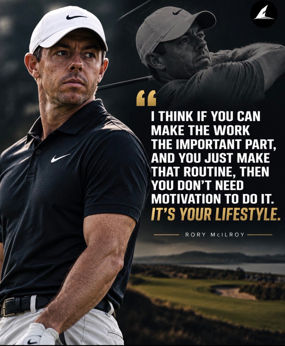 KillaWhaleSport's tweet photo. Donโt chase motivation. Build the discipline. ๐ฅโณ๏ธ
Make the work your lifestyle. ๐ฏ
#RoryMcIlroy #Golf #Mindset #SportsMotivation #KillaWhaleSports https://t.co/DNCP4QHjEF