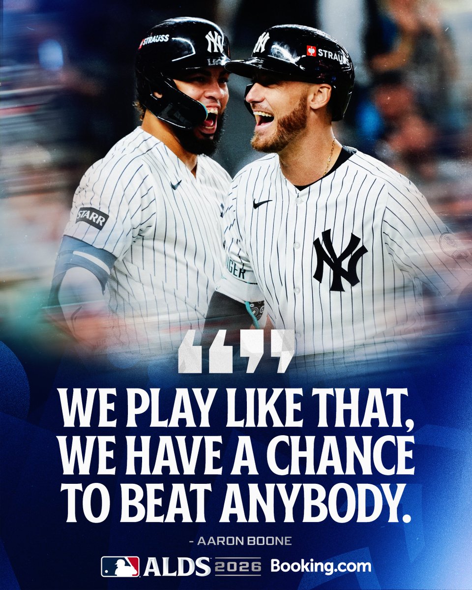 The @​Yankees put up 18 runs across two AL Wild Card games 😤

They look to stay hot in the ALDS against the Rays on Saturday at 6:30 PM ET. 
 [📷](https://pbs.