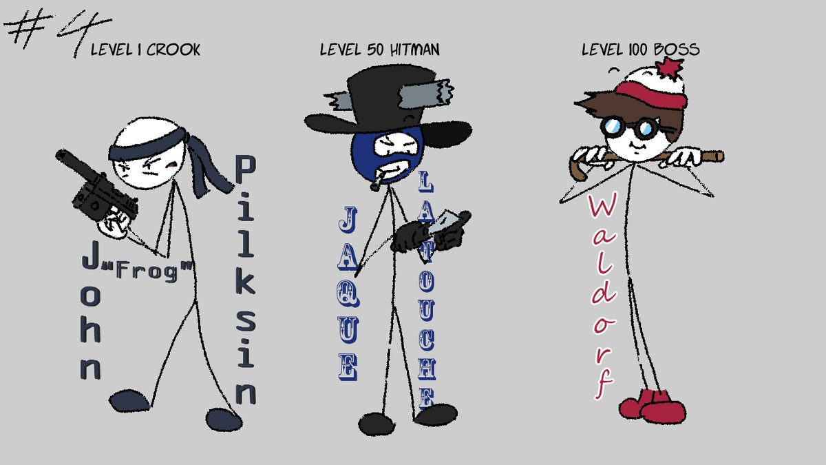 Sushishoes1's tweet photo. Day 4 #stickmintober2026 "Stealth".  
Mafia City meme featuring thsc characters. 😁😁
Explanation in alt. :3

#henrystickminfanart 
#THSC 
#thehenrystickmincollection https://t.co/p5ArjIOStq