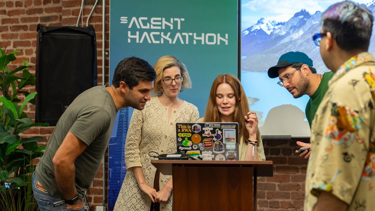 solana_devs's tweet photo. It was great meeting so many San Francisco builders at the Dev Day Cafe and Agent Hackathon this week.

And yes, inference poker was played. https://t.co/Jeib58qIk4