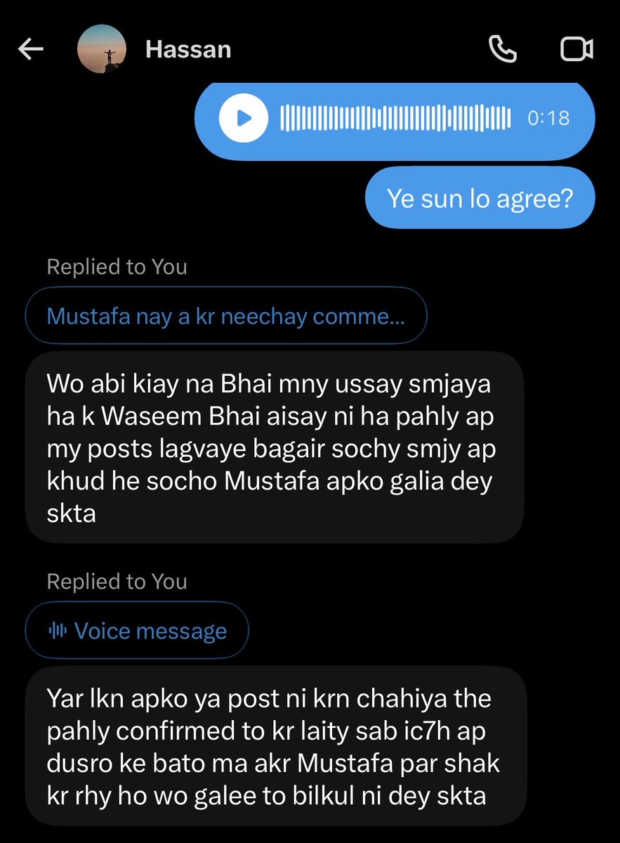 giyana__'s tweet photo. 🚨🚨
Now @Mustafa_hon_ friend came into Waseem Khan’s @Wasiyaar DMs begging him not to upload the pictures, while he was laughing and abusing that same person in the Space. I’ll post the screenshots showing everything.

When your fakeness gets exposed, don’t start begging in DMs. https://t.co/pb8ktFYzZH