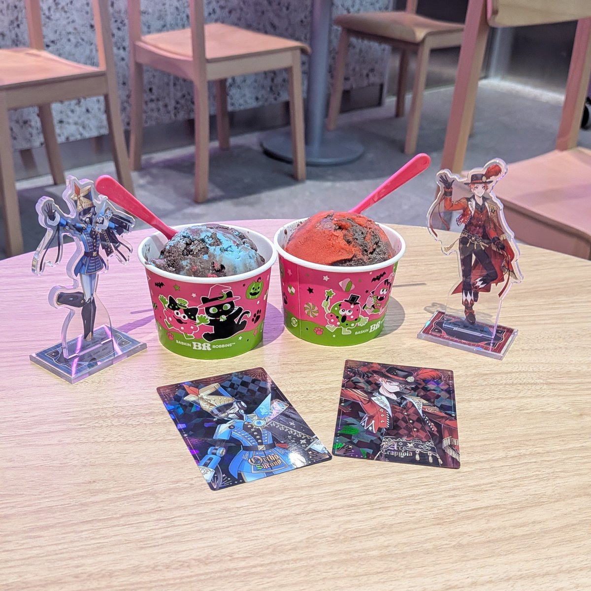 lv_gr1_'s tweet photo. めっちゃ色合いがあってるフレーバーあったから併せてみました~🍨𓈒𓏸︎︎︎︎ https://t.co/PaUrsLGrya