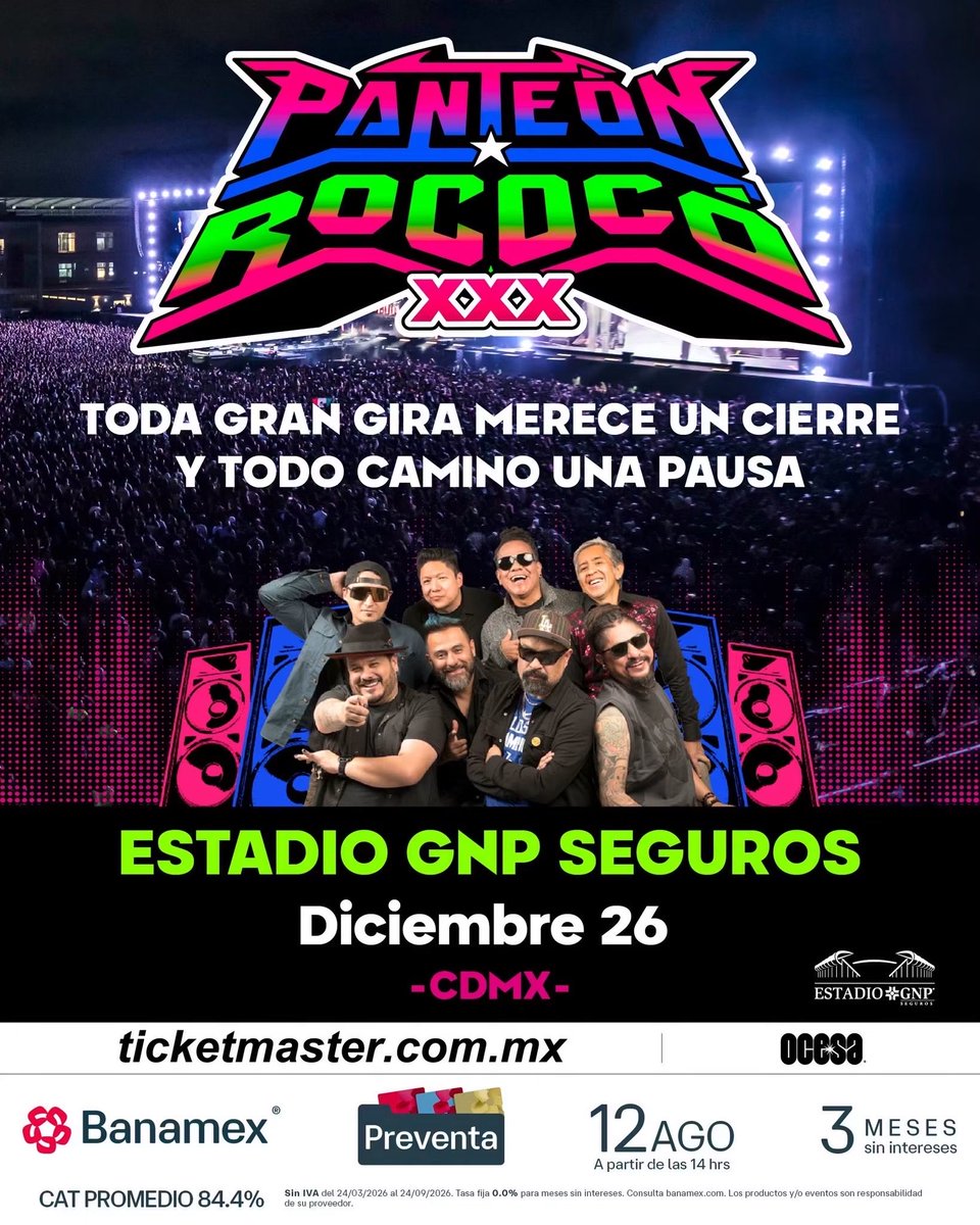 RococoTweets's tweet photo. ☠️ Del escritorio chiquitito a nuestra última celebración de XXX años en el Estadio GNP 🔥 

Nos vemos este 26 de diciembre 

Boletos en: 
https://t.co/uNKMgPXcuz https://t.co/S4jxQl81kp