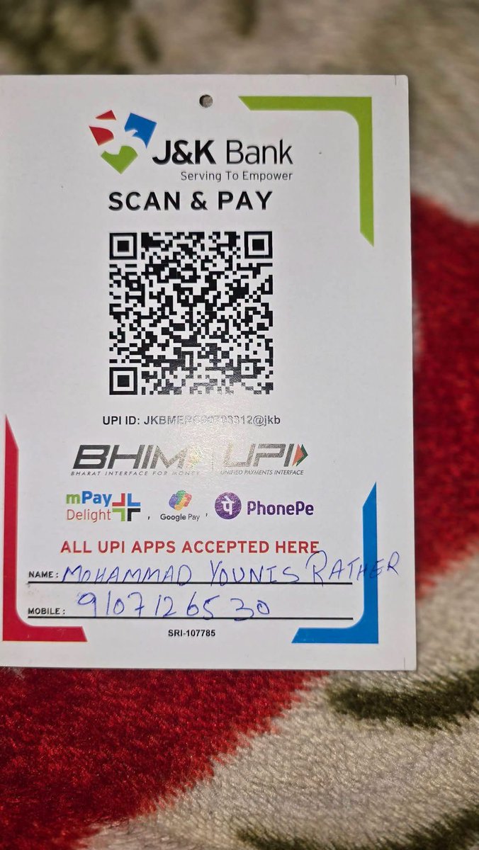 _mussegareeb's tweet photo. 🆘 EMERGENCY 🆘
#Pulwama | 3½-year-old Zarka Jan, daughter of Mohammad Younis Rather from Chakoora, is battling cancer. Her poor family is currently at PGI Chandigarh and is struggling to afford her treatment expenses.
FULL ACCOUNT Details 1/2👇 https://t.co/tw42OvEevC