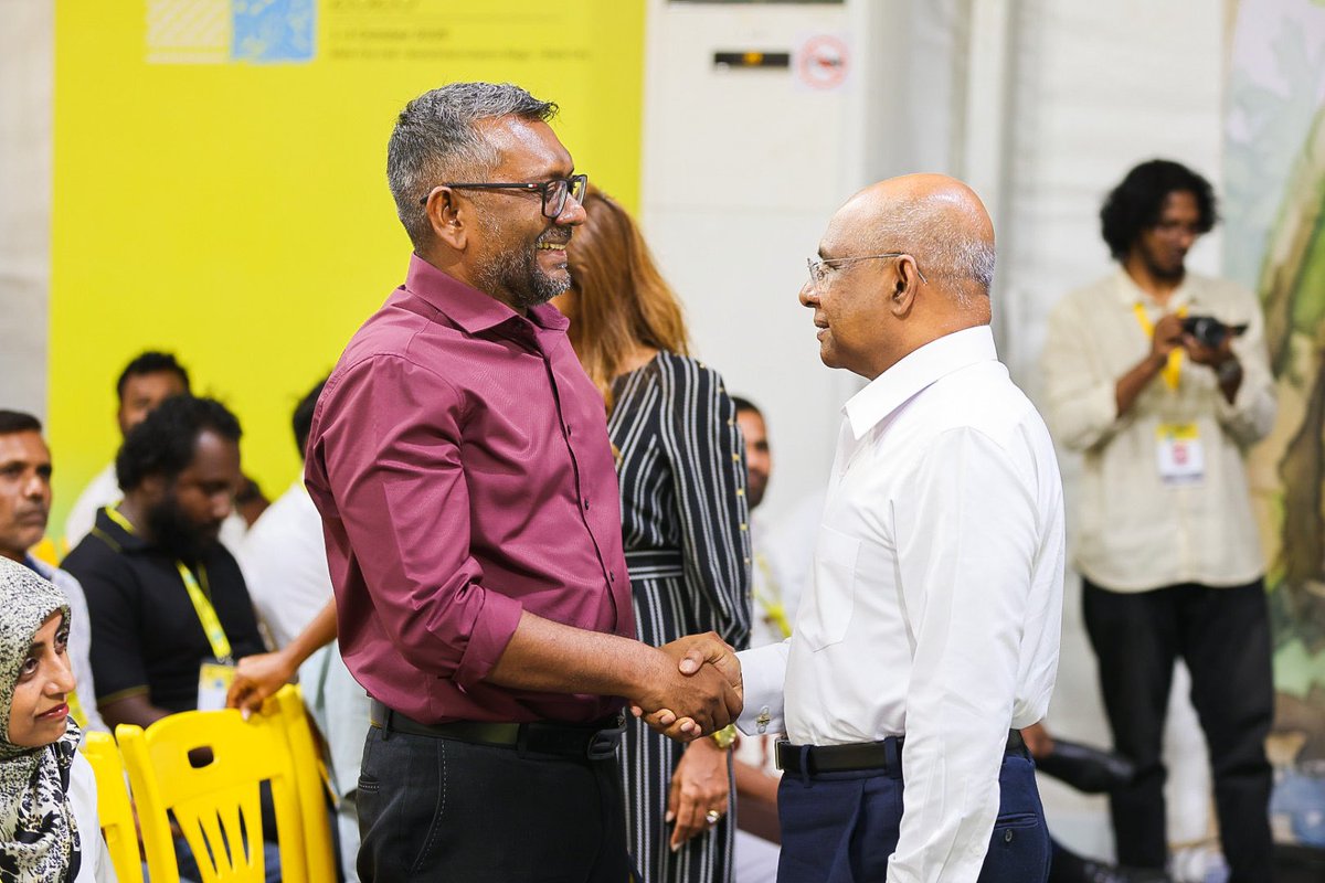 charly_thuthu's tweet photo. އެމްޑީޕީގެ ފަސްވަނަ ކޮންގްރެސް ނިންމުމުގެ ރަސްމިއްޔާތު ފެށިގެން ކުރިއަށްދަނީ.

#MDPCongress2026
#RahvehiTharaggee
#RahvehiUfehdhun https://t.co/IbyRHR5ymq