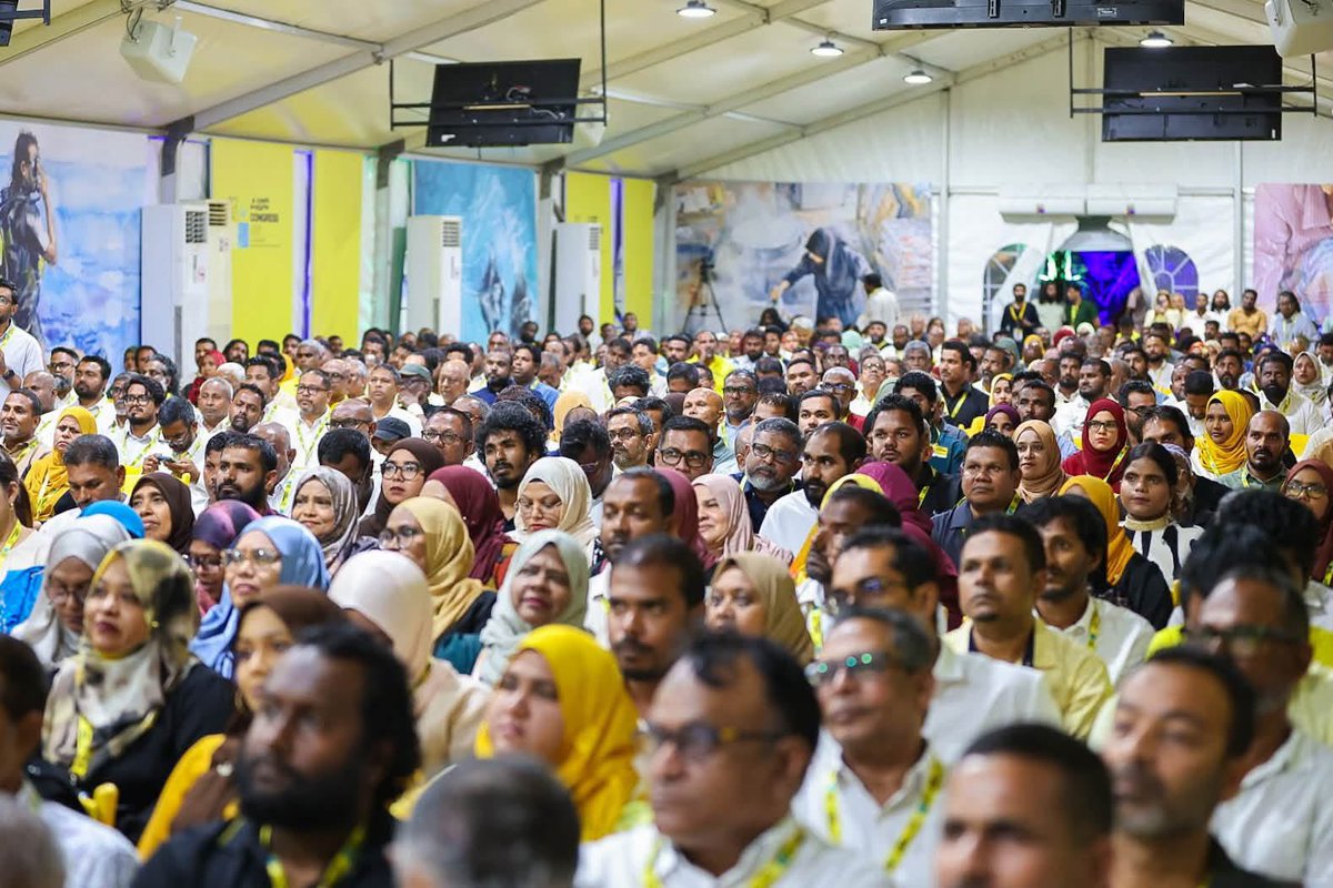 charly_thuthu's tweet photo. އެމްޑީޕީގެ ފަސްވަނަ ކޮންގްރެސް ނިންމުމުގެ ރަސްމިއްޔާތު ފެށިގެން ކުރިއަށްދަނީ.

#MDPCongress2026
#RahvehiTharaggee
#RahvehiUfehdhun https://t.co/IbyRHR5ymq