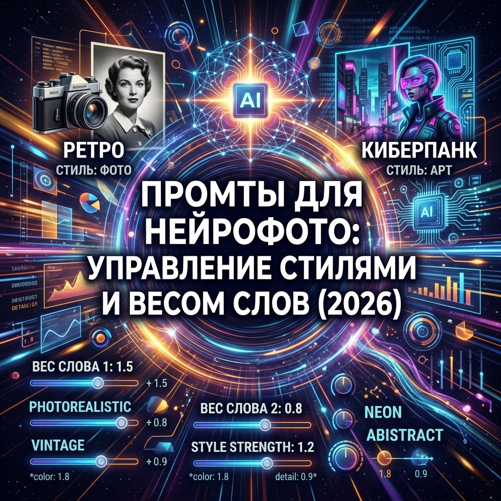sens1k28's tweet photo. Промты для нейрофото: управление стилями и весом слов (2026) https://t.co/BgPCQEBmQq https://t.co/GI1qemY9vS