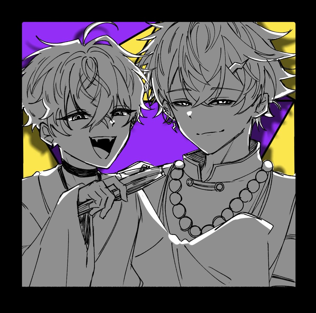 Shira__417's tweet photo. リク絵の没です……🥲 https://t.co/eAuDvrxqOs