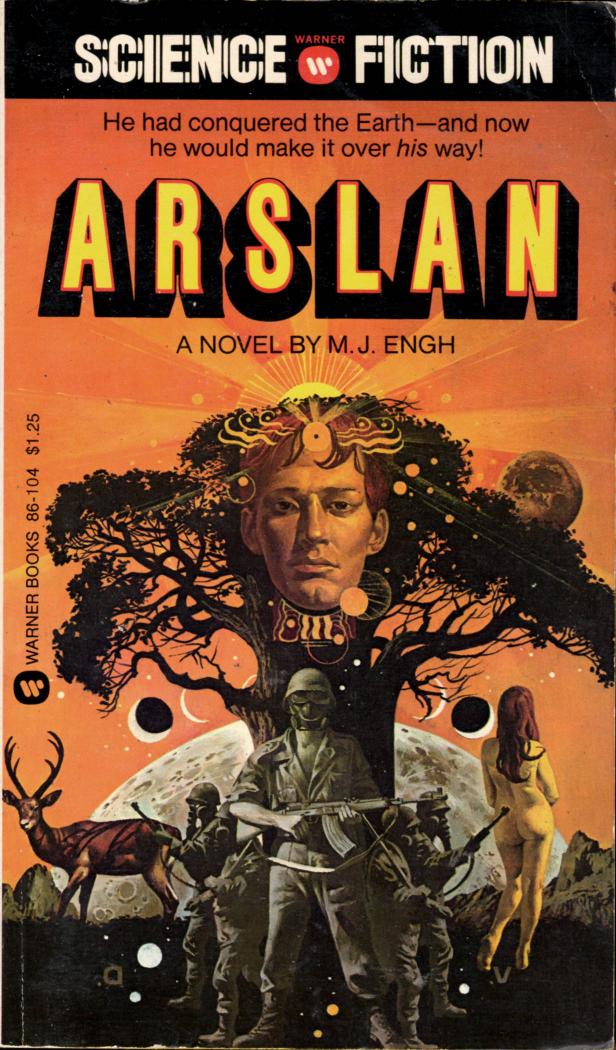PulpLibrarian's tweet photo. Arslan, by M.J. Engh. Warner Science Fiction, 1976. Cover by Vincent Di Fate. https://t.co/erHoU1GeTC