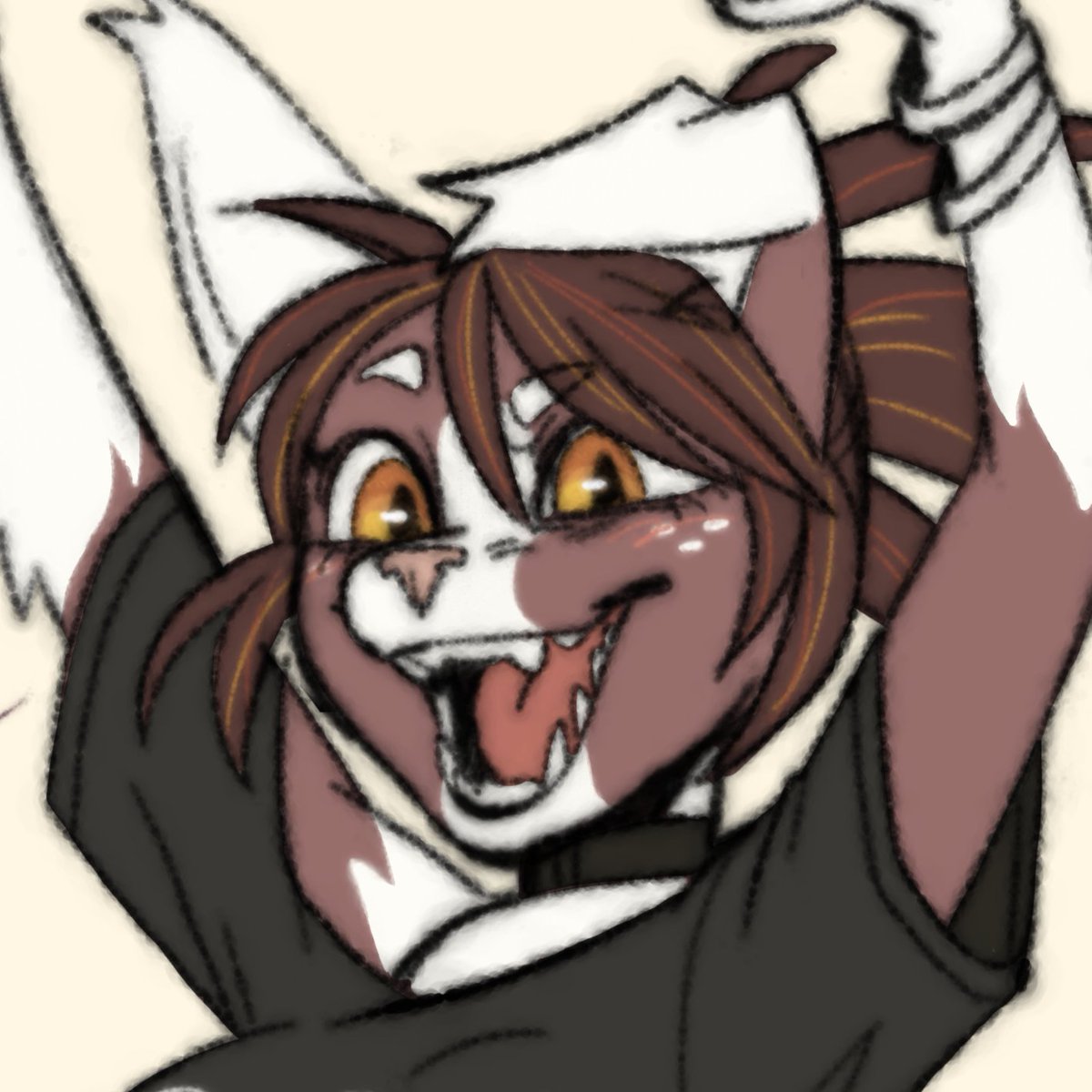 CatGrymmArt's tweet photo. Last post before I sleep 😭
She's so scary ⊙⁠.⁠☉ https://t.co/vqast50UPc