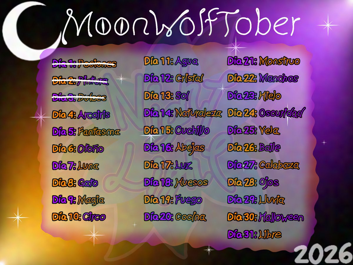 NightUvu's tweet photo. Día 3: Dulces🍭🍬✨️

Apenas me doy cuenta que ya no puse otros dulces qnq

#MoonWolfTober2026
#DandysworldYatta https://t.co/2FFBih7LxT