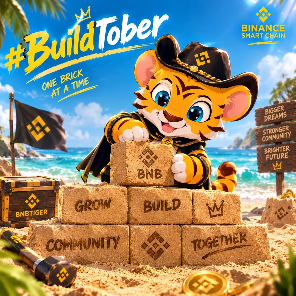 BnbTigerInu's tweet photo. 🐯 BuildTober is ON ⚒️
No hype  No shortcuts
Just building — one brick at a time  🧱
🔥 Burn is coming...

BNBTiger🐅
Fierce.Firm.Victory 

CA: 0xF8584516b7d2c156C763C874d6813E06b57e4cB5

October is for builders Let’s build
$BNBTIGER #BuildTober #BNBTiger #BNBChain #BNB https://t.co/yRipWZYOuK