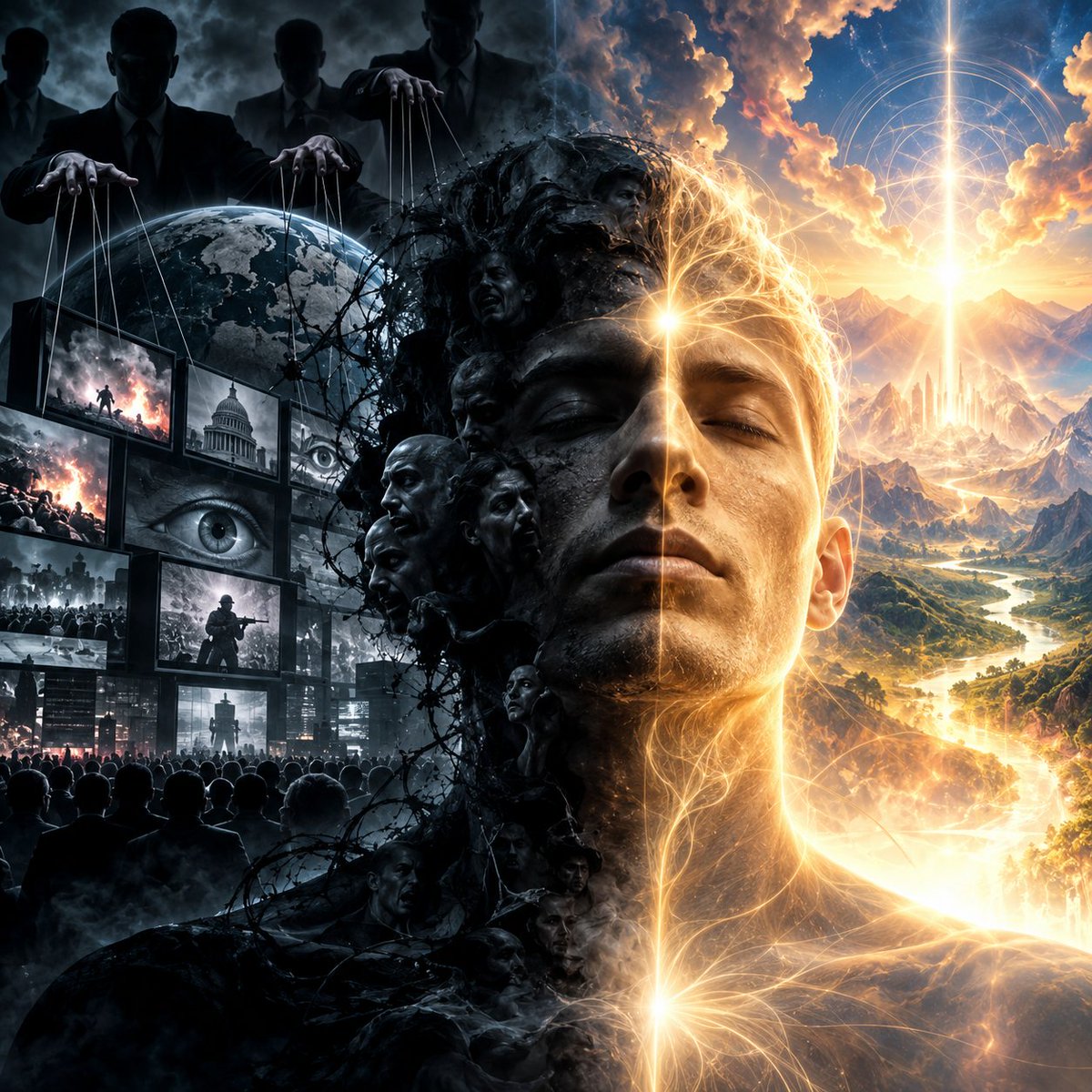 veilofreality's tweet photo. The Illusion Of Awakening: Why Exposing Conspiracies Isn’t Enough

People have been trying to expose conspiracies for decades, myself included, and even more so over the past five years.

However, have you noticed that nothing truly changes in the long run?

No one is ever really revealed or arrested, and the conspiracies, evil, psy-ops, and wrongdoing continue, even as the ego believes it has achieved something by chasing the dangling carrot of “conspiracy revelation.”

The big 9/11 lie is still entrenched, and no major public revelation, let alone arrests, has ever taken place.

But this is not anyone’s fault “out there.” 

You can blame Trump, the left, the right, statists, the system, governments, or whoever happens to be in charge. 

Nor will any new system or ideology, from voluntarism and anarchism to socialism, capitalism, or any other “ism,” bring about any fundamental change.

But that is ultimately a waste of time and energy.

There will always be more to hook you in and “figure out.”

Why? Because there is no shift in consciousness and no inner transformation to positively impact the world.

It all remains a mental and external exercise and can easily create more paranoia and mental loops that satisfy the conspiracy-driven egoic intellect, which believes it is “solving a puzzle” while receiving dopamine hits from it in the search for the boogeyman.

“Awakening” does not happen by trying to resolve or expose endless conspiracy theories.

I am not implying that we should simply look away and ignore it all.

However, without inner alignment, sincere psycho-spiritual work, and a fundamental shift in consciousness, people can fall into the illusion of being awake while actually lost in a mental rabbit hole and fighting shadows on the wall, some of them projected by their own fearful or paranoid thought formations.

They can become subjected to unconscious psychic, archetypal, and occult forces, along with manifestations of the collective and their own personal shadow, which they remain unaware of.

This is a crisis of consciousness and a war on consciousness. It is a spiritual war that works through us.

Hence, the solution must be spiritual in nature if it is to effect a change in consciousness.

We function at a very low level of consciousness, deeply disconnected from our spiritual nature and the Divine, lost in this dark age of a predominantly materialistic worldview.

The distraction and illusion of external technological advancement and material comfort convince us that we are more “evolved,” but in truth, we are like children in kindergarten pretending to be adults.

We still have a long way to go during what esoteric traditions call the Time of Transition if we want it to be successful.

I’m not intending to sound pessimistic, but many people are traumatized without realizing it, convinced they are “awake” while actually trapped in unconscious defense mechanisms that keep them disembodied and imprisoned in the mental labyrinth of what Neil Kramer termed the “second” matrix.

As a result, we will see more psychosis and collective insanity in the years ahead. This is also an aspect of the dark side of Pluto in Aquarius over the next 20 years.

This will be intensified by occult hostile forces and entities feeding the already fragmented mind with thought injections, increasing psychological splitting, amplifying nonsense conspiracies, and feeding off grandiosity, polarization, anxiety, projections, and delusion.

It brings spiritual warfare to a whole new level.

Soul embodiment and the ability to discern within yourself what is a shadow part, a wounded sub-personality, an inner child part, a defense mechanism, a shadow projection, entity interference, a thought injection, an egregore, or your true Self in alignment with the Divine have never been more important.

That’s why I find it increasingly difficult to take attempts to “expose” evil or conspiracies seriously when they are not accompanied by sincere inner work to cleanse the organs of perception and ignite the alchemical fire of transmutation within.

There are legitimate conspiracies and hidden agendas that deserve investigation. The problem begins when exposing the outer world becomes a substitute for examining the inner one.

In short, face your own unconscious Deep State within as well, and be careful of externalizing all darkness and evil, falling into psychological splitting, and adopting oversimplified black-and-white views of “good” and “evil” stemming from your own projections.

Without that inner differentiation, you risk not only losing yourself, but losing your soul, as everything is going to intensify. 

And it doesn’t stop after death. The way you live now and how connected you are to your soul and essence determines your afterlife experience and future incarnation.

And no, reincarnation is not a trap, nor is the tunnel of light a trap. These are examples of fringe conspiracy beliefs that can emerge from victim/blame consciousness, and a lack of sincere inner work and inner differentiation, without ever asking who the “I” is that holds this belief.

But that is a whole topic on its own.

In short: Know Thyself.

For a deeper exploration of the larger evolutionary and spiritual context behind what we are going through, read or watch:

The Time of Transition: The End of an Age and the Birth of a New Humanity
https://t.co/toB0fHJItO