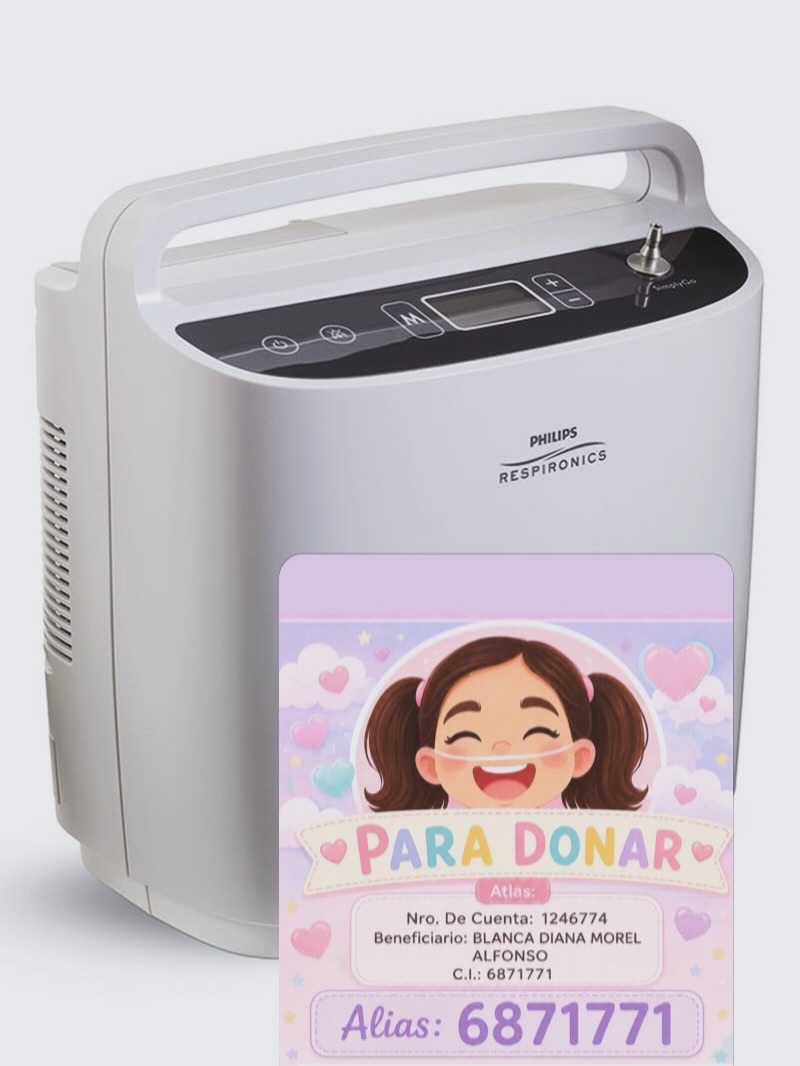 delpynews's tweet photo. ▶️ GÉNESIS NECESITA CON URGENCIA UN OXÍGENO PORTÁTIL | 🥺💗

Génesis, la pequeña con microcefalia y parálisis cerebral que atravesó una compleja cirugía de columna, necesita ahora un equipo de oxígeno portátil de alto flujo.

🙏 Durante su recuperación quedó dependiendo de oxígeno las 24 horas y su madre pide ayuda para conseguir un equipo que le permita salir de casa, trasladarse a sus controles y compartir más momentos con su familia.

💗 Quienes deseen colaborar pueden hacerlo a través de Banco Atlas, alias 6871771, o Banco Ueno, alias 0986176489.

📲 La familia también pide compartir la publicación para llegar a más personas.

📄todossomosgenesis_ (Instagram)