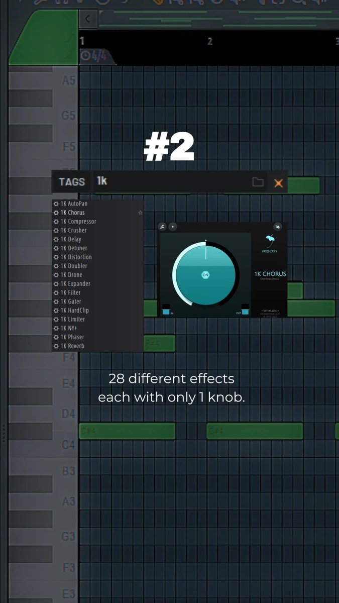 beatstudio22's tweet photo. not all fl studio plugins are shown in the plugin picker. Loads of them are hidden as Patcher presets (search the tags!) #flstudio #producer #vstplugin https://t.co/QQ1r5hl4KR