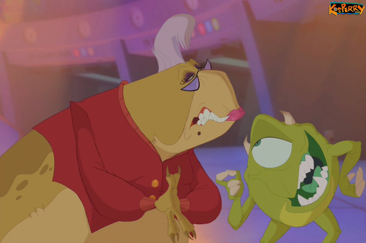 Kosperry's tweet photo. "Hello, Wazowski. Fun filled evening planned for tonight?"

"Well, as a matter of fact---"

"And I'm sure you filed your paperwork correctly...for once."

"Your stunned silence is very reassuring." https://t.co/qto4BmweBt