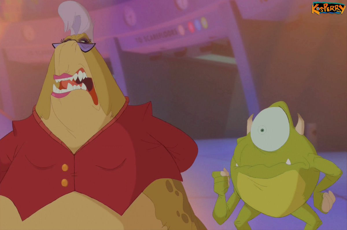 Kosperry's tweet photo. "Hello, Wazowski. Fun filled evening planned for tonight?"

"Well, as a matter of fact---"

"And I'm sure you filed your paperwork correctly...for once."

"Your stunned silence is very reassuring." https://t.co/qto4BmweBt