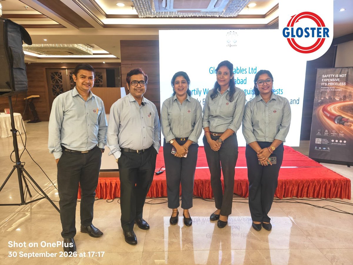 glostercables's tweet photo. Successful seminar, an opportunity to connect and share expertise.
The Hooghly PWD Divisions, Sub Divisions &amp; Associate Contractors Seminar was held on 30th September at Rupali Arcade, Chinsura, with engaging discussions &amp; valuable interactions.
#GlosterCables #cablesandwires https://t.co/Y3hpQOkdVc