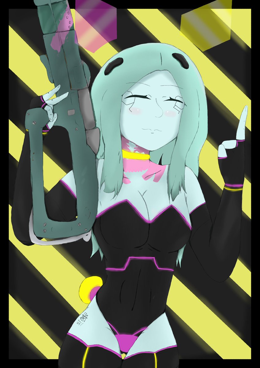 StarlightNPC__'s tweet photo. Rebecca conejita 🐰
[ #rebecca #cyberpunk #edgerunners #artmoots ] https://t.co/26zmBOGgOn