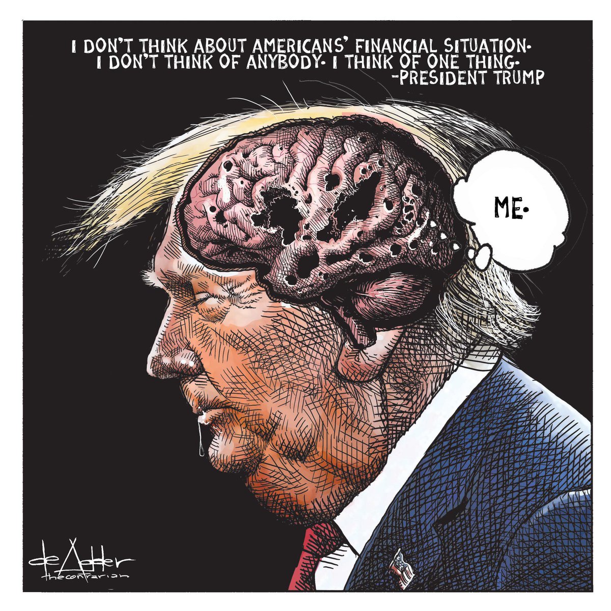 peggy_gabour's tweet photo. @realDonaldTrump The old con artist:
"The check is in the mail." Buying votes is illegal.
Funny no thought to putting it towards the school lunch programs you cancelled! 
VOTE BLUE! 🗳💙🇺🇸 https://t.co/zjRmhsArg8