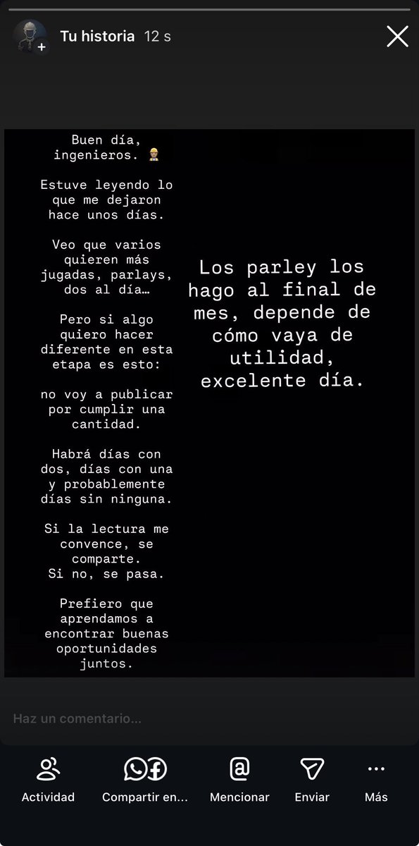 IApostador1007's tweet photo. Excelente día a todos https://t.co/Bew9LHrAbq