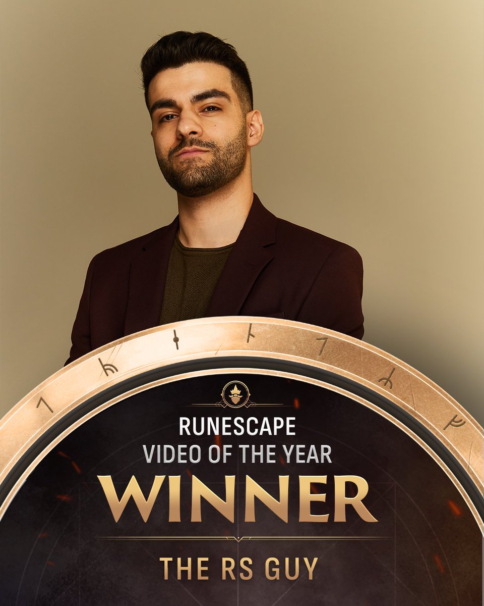 RuneFest's tweet photo. What video moments stood out the most this year across our games? 

Our winners for best video are... 🥁

@TheRSguyy for RuneScape Video of the Year
@SettledRS for OSRS Video of the Year
@9Rain3 Best Dragonwilds Video https://t.co/Hul1WOkSv6