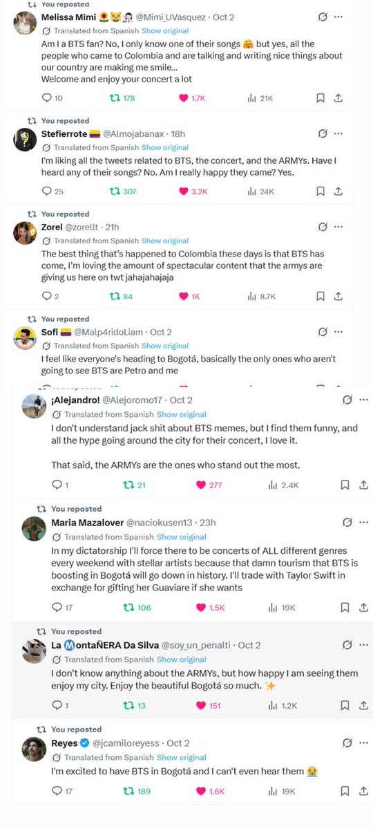 Aurorahi78's tweet photo. LOCALS ARE EVERYWHERE PRAISING BTS, THEIR PERFORMANCE, THE CONCERT, THE ENERGY—EVERYTHING!!! BTS REALLY LEFT THEM SPEECHLESS.😭 AND NOW LOCALS ARE ASKING BTS TO GO THERE MORE OFTEN??? 😭I WISH I COULD POST EVERY SINGLE PRAISE I’M SEEING BECAUSE THERE ARE SO. MANY. 😭 https://t.co/EYq34L9FMV