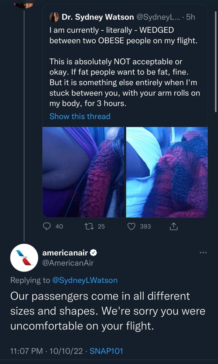 SydneyLWatson's tweet photo. This is giving me flashbacks. 😂😭

Are we finally fighting the airlines over this?! https://t.co/rrTJECA9c1