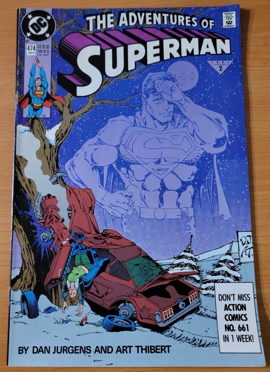 buckaroowriter's tweet photo. @Nerdrotics This Superman issue because it really hit me emotionally, and then this Flaming Carrot issue because it's so fucking iconic. https://t.co/iOPvMh89tp