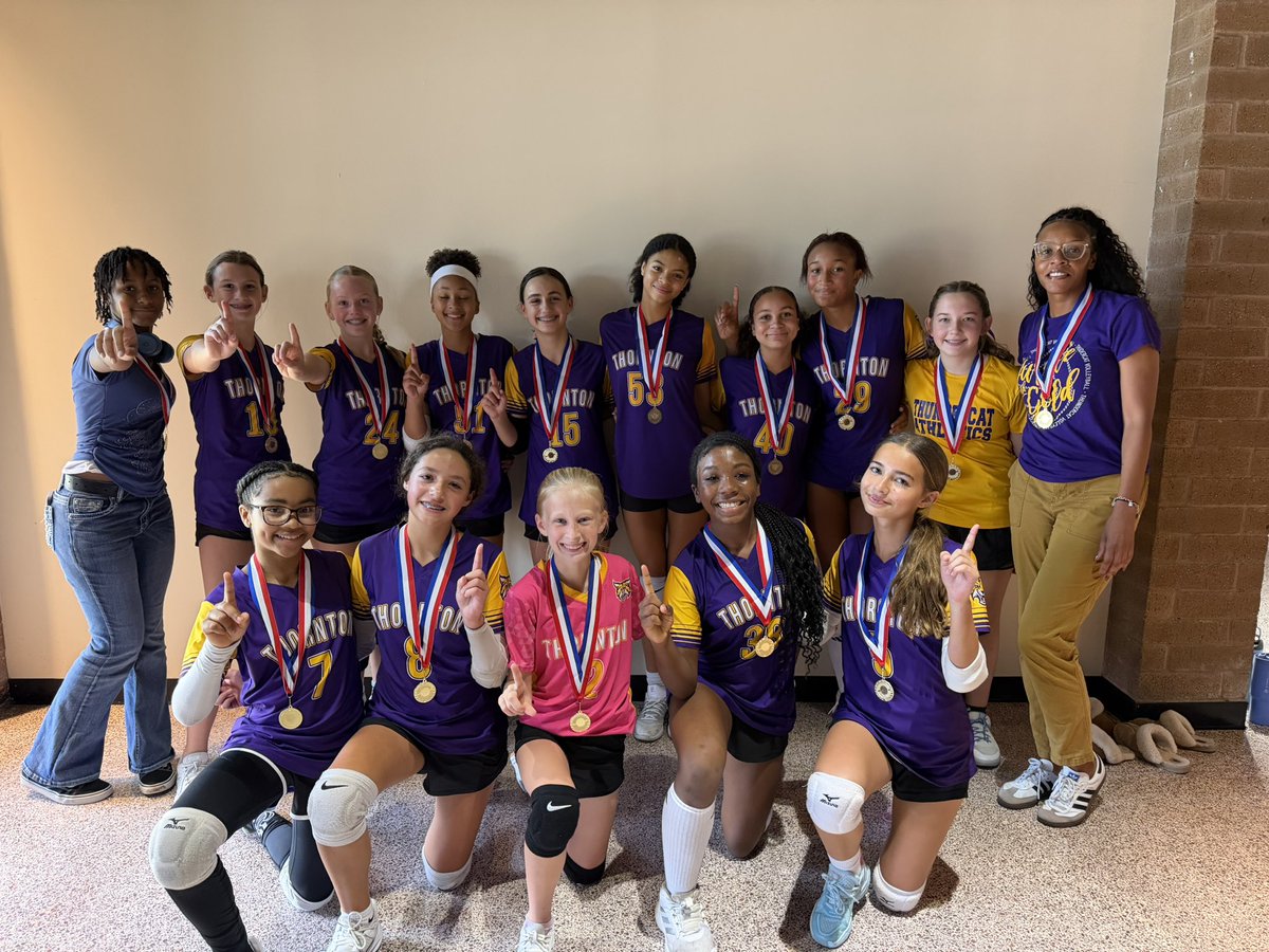 FBISDAthletics's tweet photo. Congratulations to the Thornton Thundercats, they are your 7A Volleyball Champions! https://t.co/gICRj4h6ym