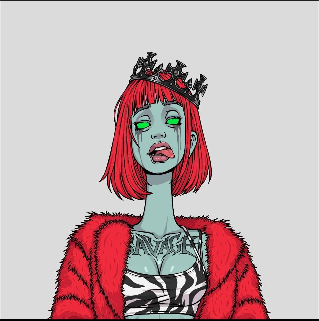 babarogaNFT's tweet photo. We have finally got our Bad Girlz queen 👑 

She is absolutely beautiful https://t.co/TcQMEEP7ya