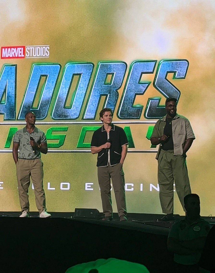 spidermandmca's tweet photo. TOM HOLLAND IS ON STAGE AT ‘AVENGERS DOOMSDAY’ SDCC MALAGA https://t.co/RGCKyqAWqf
