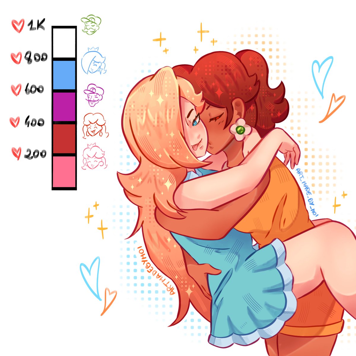 artmadebymoi's tweet photo. Rosalina flexing the fact that she gets to kiss daisy.. 🌼💫

#daisalina #rosalinaxdaisy #daisyxrosalina #princessdaisy #rosalina #daisy https://t.co/dqsMzE11el