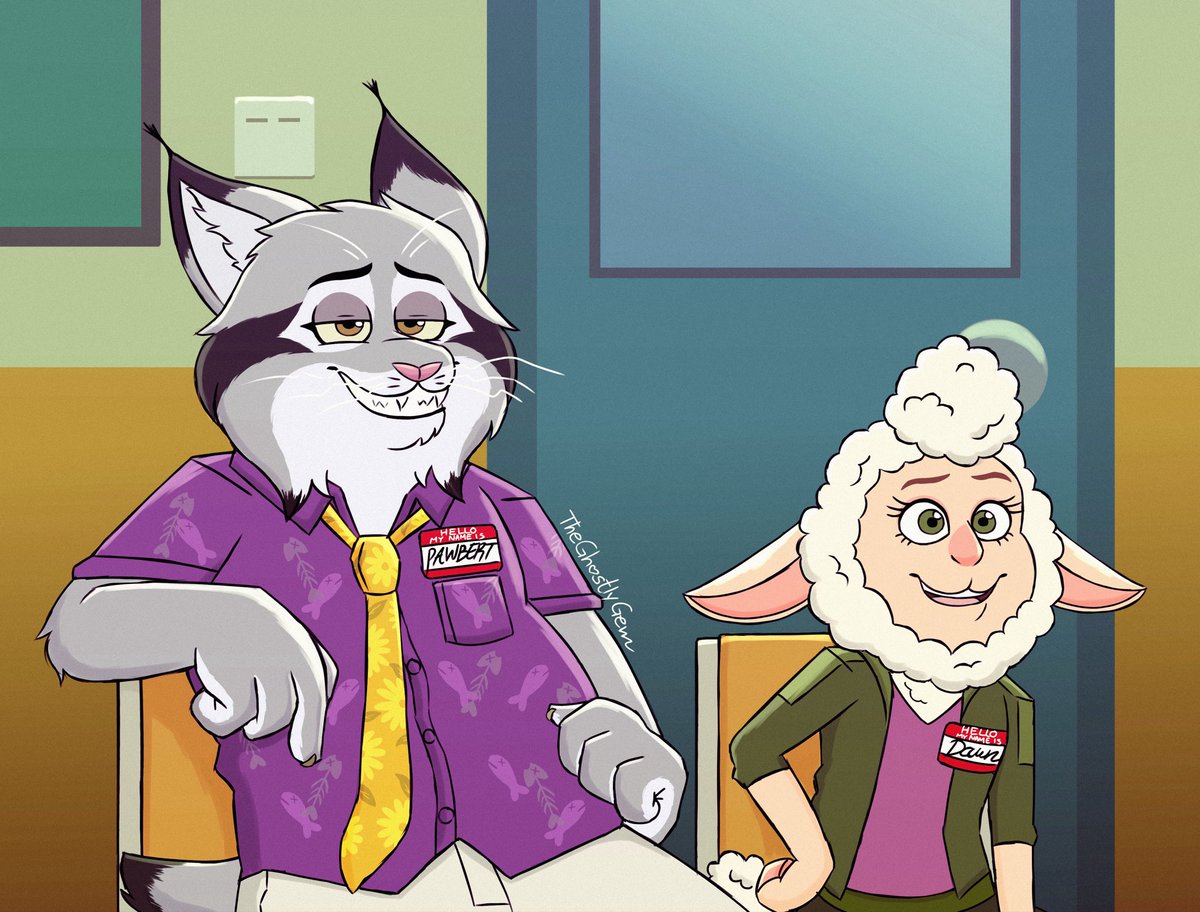 TheGhostlyGem's tweet photo. More of my swap AU🐱🐑

[#Zootopia #SwaptopiaAU #PawbertLynxley #DawnBellwether] https://t.co/mCd5cMpcJB