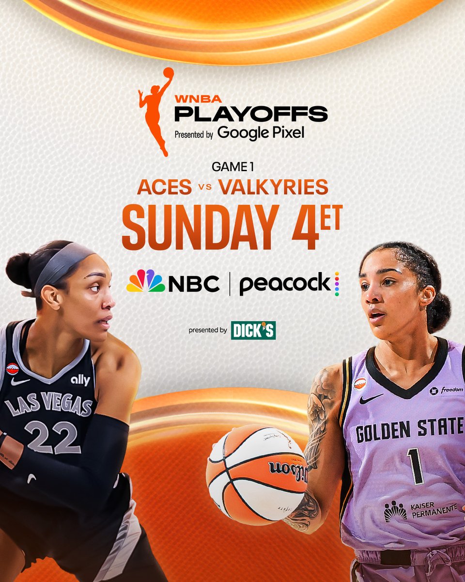 WNBAonNBC's tweet photo. The defending champs. The No. 2 seed. Game 1 of the WNBA Semifinals. 🍿 https://t.co/02P2BEUbw6