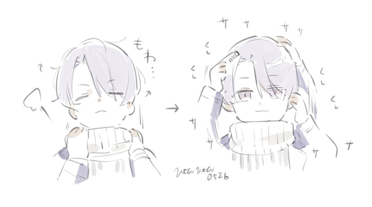 utauta0526's tweet photo. 秋の散歩衣装、この工程あるよな……とか思ってしまったらくがき https://t.co/l58NbvPAVT