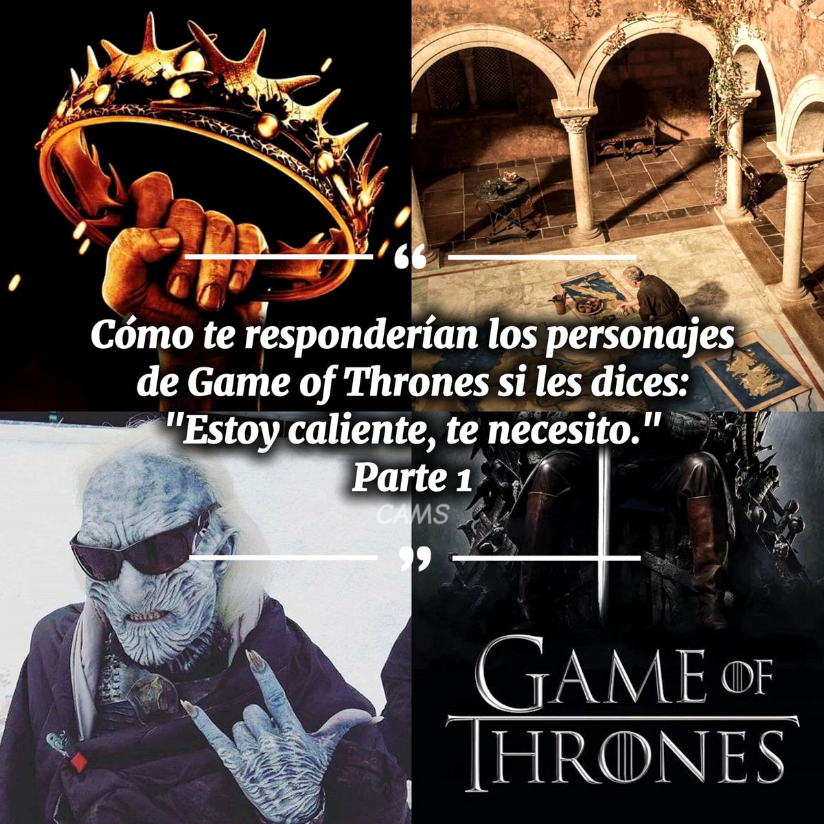 CAM_SH_'s tweet photo. Cómo te responderían estos hombres a tu insinuación, acá 50/50 humor y delulu. 🫣✨

#GameofThrones #pov #humor  #ASongofIceandFire #BranStark #BrandonStark #SamwellTarly https://t.co/XPvXp1OfJb