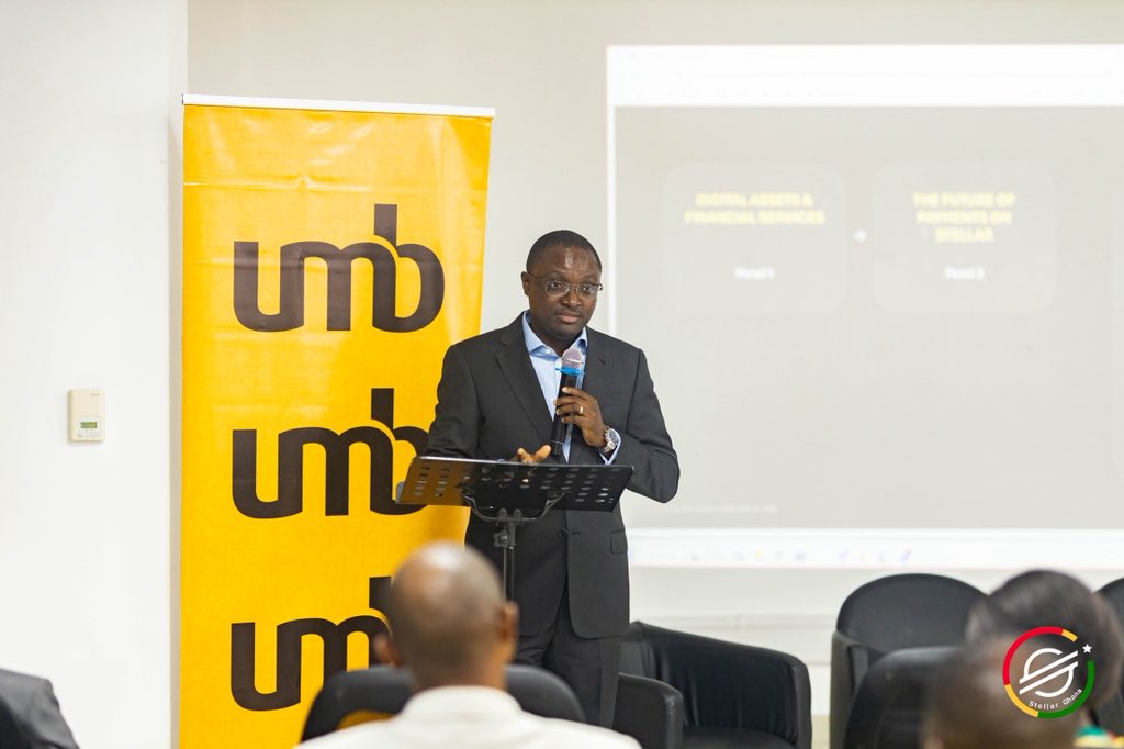 blcvkman's tweet photo. Last week, we took @StellarOrg into UMB’s Head Office in Accra 🇬🇭

The conversation wasn’t about replacing banking infrastructure. It was about where blockchain can actually add value to what banks already do: payments, settlement, stablecoins, tokenisation and RWAs.

With #MoneyGram, #PYUSD and now #DTCC all connecting to Stellar in different ways, these conversations are no longer theoretical.

Hopefully, we get to do this with more banks and financial institutions looking to explore what they can actually build on-chain. ⭐