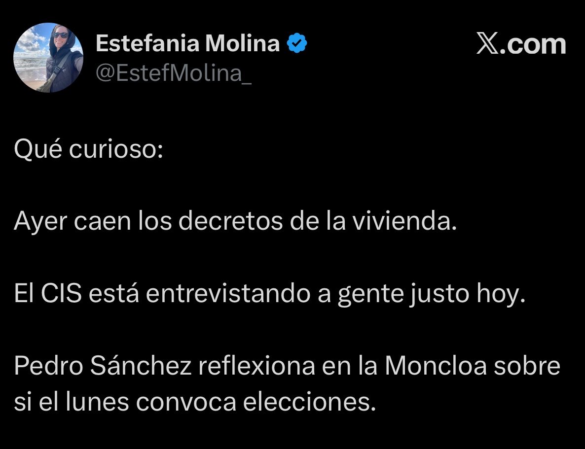 JulenBollain's tweet photo. Tan curioso como que el CIS, por metodología, hace las entrevistas de su barómetro mensual en la primera quincena de cada mes (salvo agosto).

Pero según @EstefMolina_ han organizado miles de entrevistas deprisa y corriendo esta mañana porque ayer cayeron los decretos. https://t.co/dIupXzm7sn