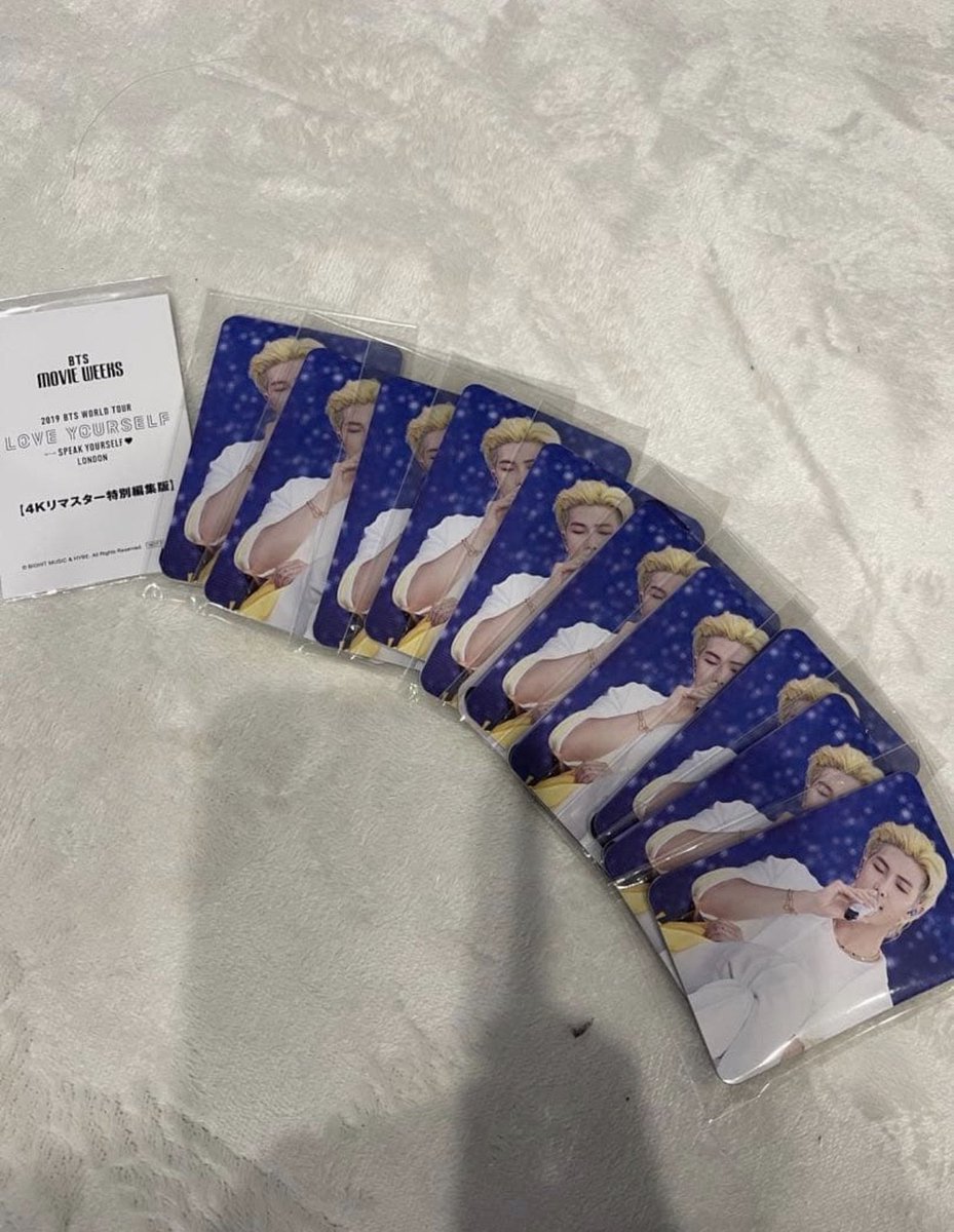 mygorgcat's tweet photo. wts lfb bts ph

bts movie weeks
10 sets available

1k ea set
prio payo | 50% dp ; rembal on hand or end of this month

eta october 21st✈️

bts arirang ly movie weeks rm jin suga jhope jimin v jungkook https://t.co/8RzD3IuSJH