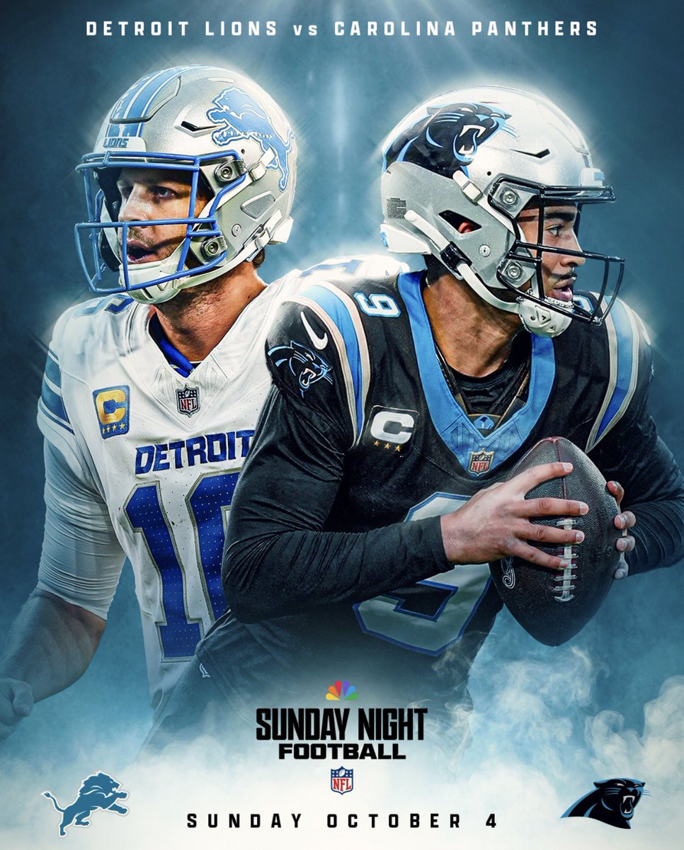 SNFonNBC's tweet photo. Back in Charlotte for the first time since 2015. 🙌

📺 Sunday Night Football: Lions vs Panthers on NBC and Peacock https://t.co/xLXZ5Z9ImI