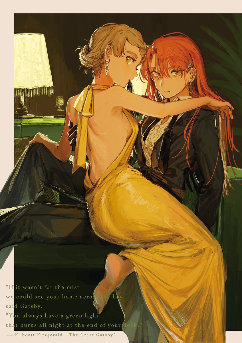 iycsts's tweet photo. the author of the victorian detective yuri also drew margaret and robin in the great gatsby and vampire au guys… GUYS. https://t.co/2ceI3pEjdo
