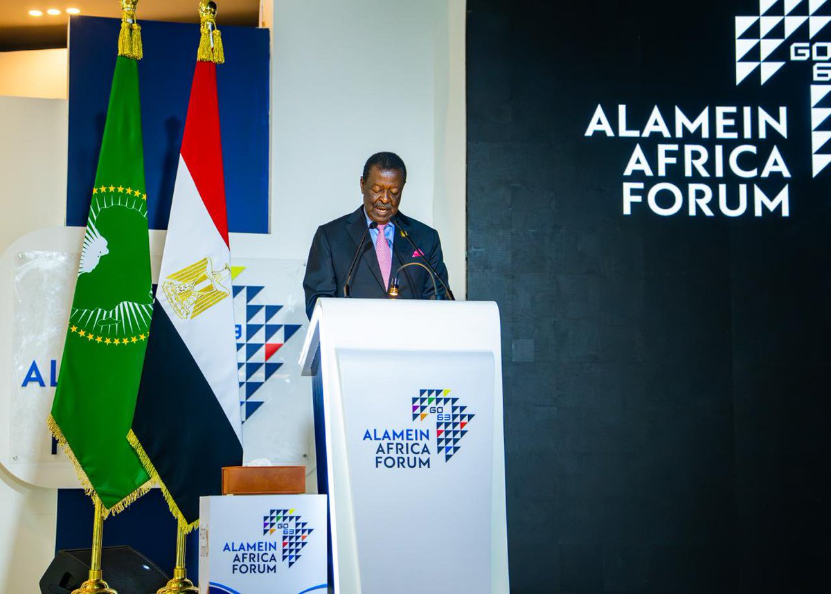 MusaliaMudavadi's tweet photo. Africa’s future will not be built on promises alone. It is time to turn our potential into projects, investment and prosperity for our people.

Representing H.E. President @WilliamsRuto at the inaugural Alamein Africa Forum in Egypt, I championed Kenya’s call to move from dialogue to delivery by connecting African ambition with investment, financing and action.

A key priority is accelerating the African Continental Free Trade Area (@AfCFTA ), removing non-tariff barriers and making it easier for African businesses to trade across borders.

For Kenyans, this means bigger markets for our farmers and manufacturers, more investment, stronger industries and new pathways for young people to build businesses and access jobs.

Through effective public-private partnerships, we must turn Agenda 2063 into projects that deliver real economic value.

I commend the Government of Egypt, the African Union Commission, Afreximbank, AUDA-NEPAD and the African Development Bank for convening this forum.

Africa has the resources. Africa has the talent. Now is the time to deliver.