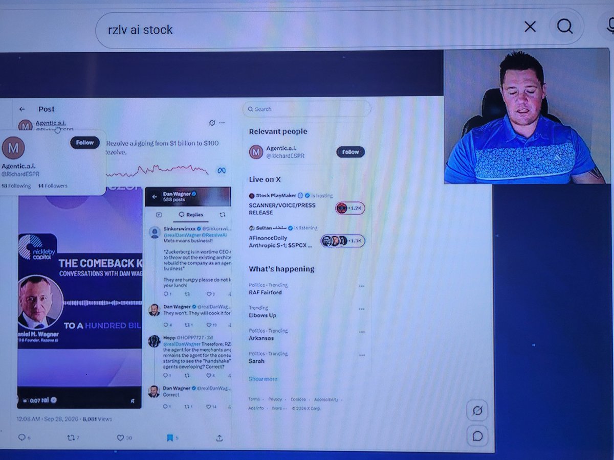 RichardESPR's tweet photo. $RZLV I was sent your YOUTUBE video 
@FinJourney . I can assure you my posts are from me alone. I invested over $4 5 million in Rezolve. I do understand how HUGE $GOOG Is for Rezolve. No one PAYS me. I built my networth researching and investing in the correct companies. #WIN https://t.co/GFYlHzJ7mU