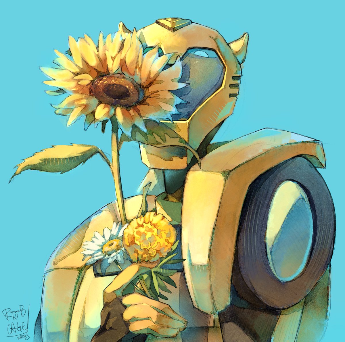 riiibcage's tweet photo. 向日葵 🌻

#transformers #tfa #Bumblebee https://t.co/0dGCaj1F70