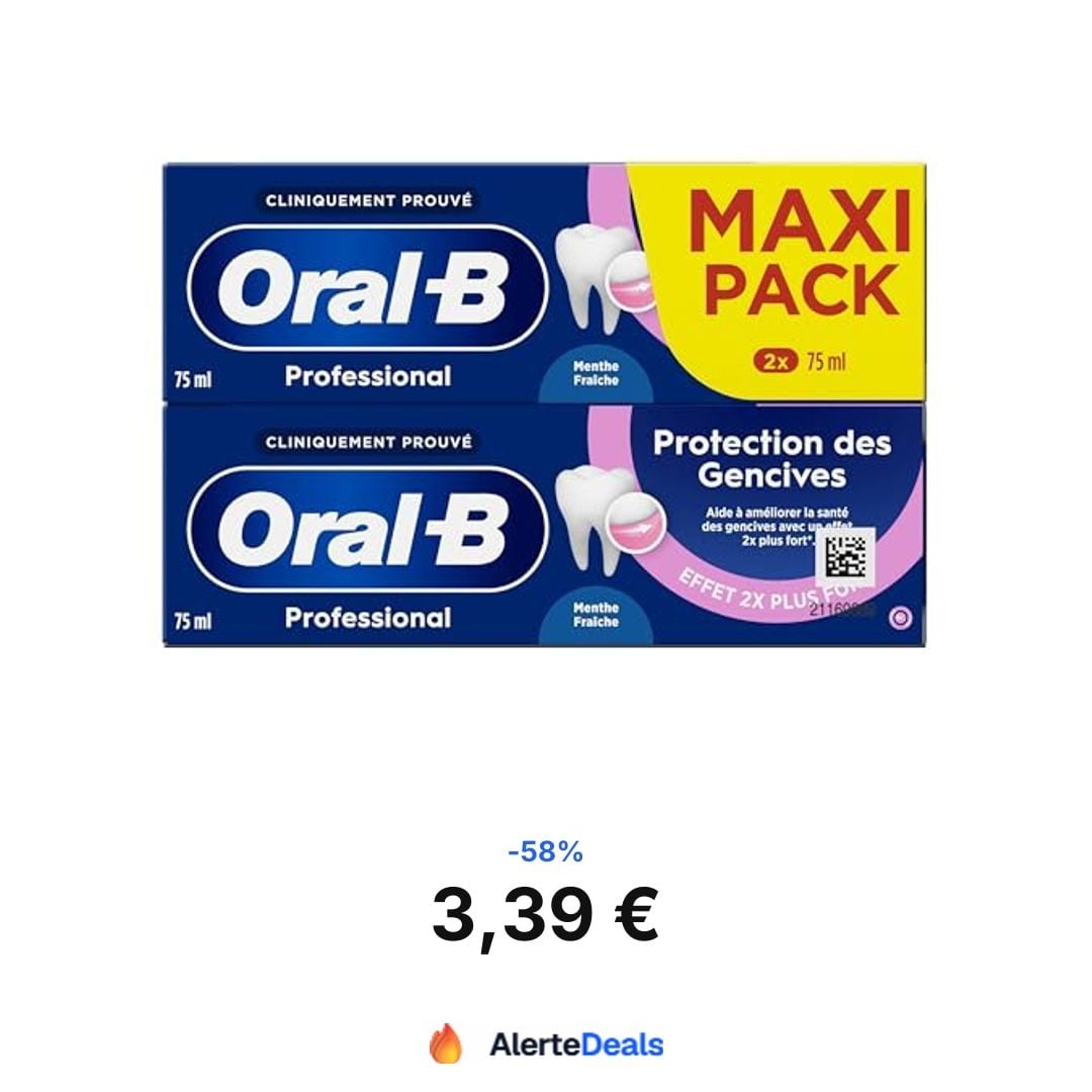 AlerteDeals's tweet photo. 🔥 Top 5 du jour — encore en stock
1/ KOORUI Écran PC Gamer 24 Pouces…
2/ Calor Pro Express Ultimate Cent…
3/ KOORUI Écran PC Gamer 27 Pouces…
4/ Oral-B Dentifrice Professional…
5/ Spirella Poubelle de Salle de B…
Liens en réponses 👇
#publicité #bonsplans #amazon https://t.co/3fyF2TobQ7