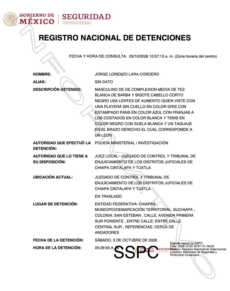 azucenau's tweet photo. 🚨 #Ahora | Detienen al alcalde morenista de Suchiapa, Jorge Lorenzo Lara Cordero, así como al exalcalde del municipio Alexis Nucamendi Gómez.

De acuerdo con los primeros reportes, fuerzas estatales y federales mantienen un operativo en el municipio.

📹@GabyCoutino | 📄 RND https://t.co/Q4ZjkZjpfb