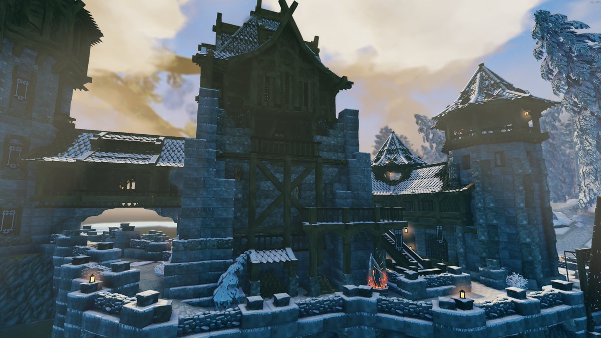 ninebyte9b's tweet photo. The #Valheim Deep North brought more than just a biome.

With the new build pieces I've put together a build for the channel. 

It's out now! Link below https://t.co/A3xHxlnkrQ