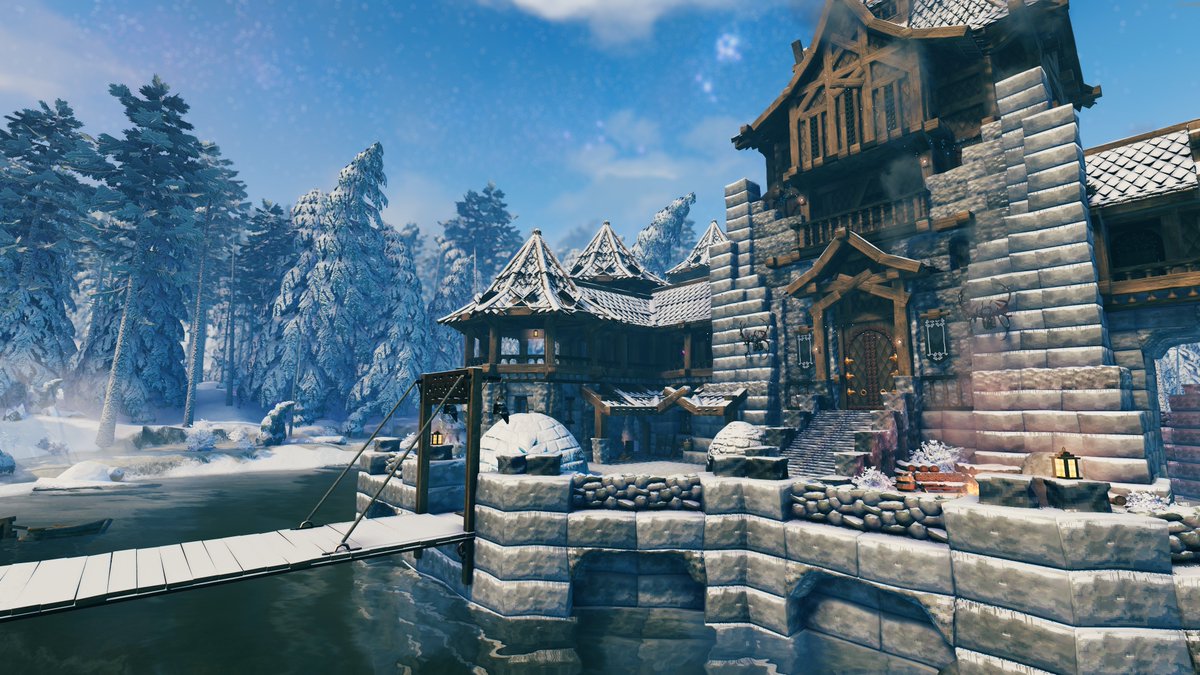 ninebyte9b's tweet photo. The #Valheim Deep North brought more than just a biome.

With the new build pieces I've put together a build for the channel. 

It's out now! Link below https://t.co/A3xHxlnkrQ